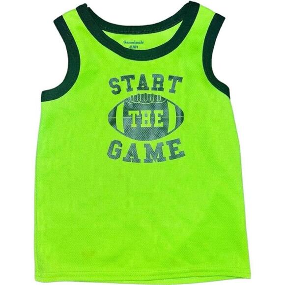 Boys Garanimals Green 'Start The Game' Tank Top 4T - Picture 1 of 2
